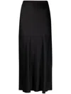 Anine Bing Silk High-waisted Midi Skirt