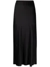 Anine Bing Silk High-waisted Midi Skirt
