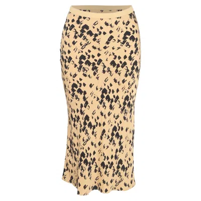 Anine Bing Bar Skirt In Multicolor Silk In Brown