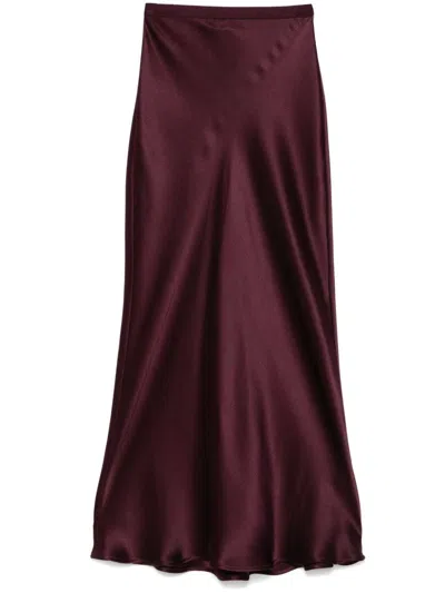 Anine Bing Bar Silk High-waisted Skirt In Multicolor