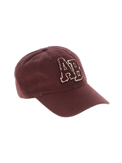 Pre-owned Anine Bing Baseball Cap In Burgundy