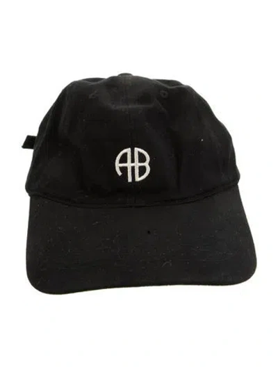 Pre-owned Anine Bing Baseball Hat In Black
