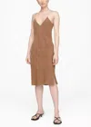 Anine Bing Bay Dress In Camel In Blue