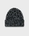 Anine Bing Elia Alpaca-wool Beanie Grey Leopard Pattern In Gray