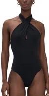 Anine Bing Beatrix One Piece Black In Black