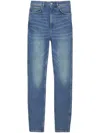 Anine Bing Beck High-rise Skinny Jeans In Blue