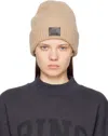 Anine Bing Beige Elia Beanie In Brown