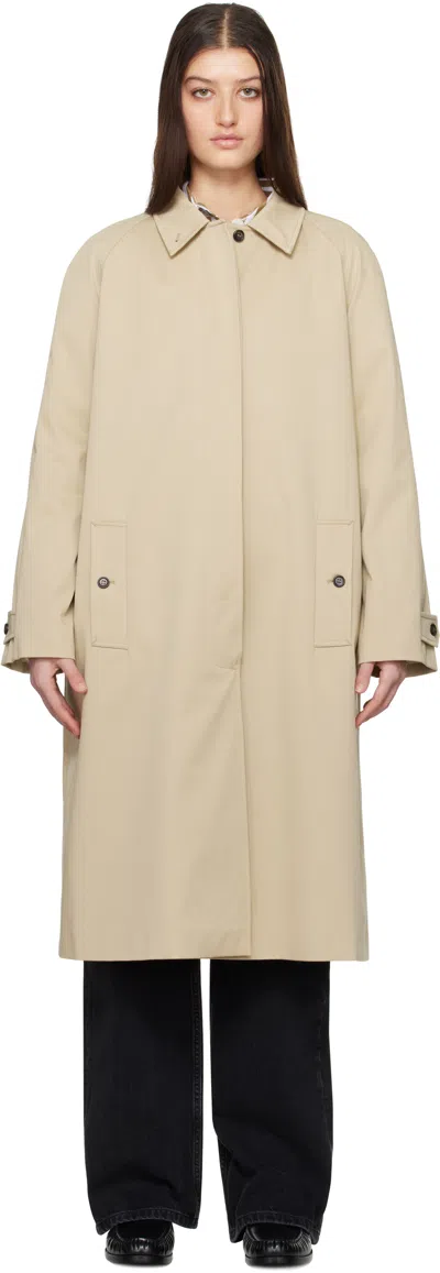 Anine Bing Beige Randy Trench Coat