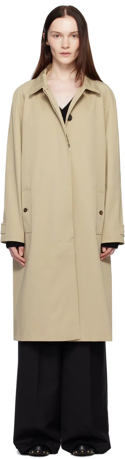 Anine Bing Beige Randy Trench Coat