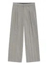 Anine Bing Belen Pants In Grey Polyester In Gray