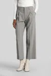 Anine Bing Belen Pants In Grey Polyester In Gray