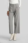 Anine Bing Belen Pants In Grey Polyester In Gray