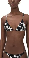 Anine Bing Bellamy Bikini Top Black Bird Of Paradise