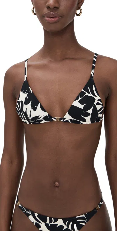Anine Bing Bellamy Bikini Top Black Bird Of Paradise