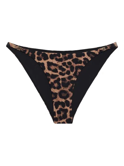 Anine Bing Bellamy Leopard-print Bikini Bottom