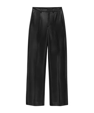 Anine Bing Belt Loop Casual Pants In Black