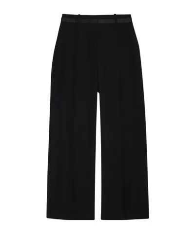 Anine Bing Belt-loop Casual Pants In Black