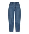 Anine Bing Belt-loop Jeans In Blue