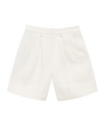Anine Bing Belt-loop Shorts In White