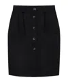 Anine Bing Zaire Midi Skirt In Black