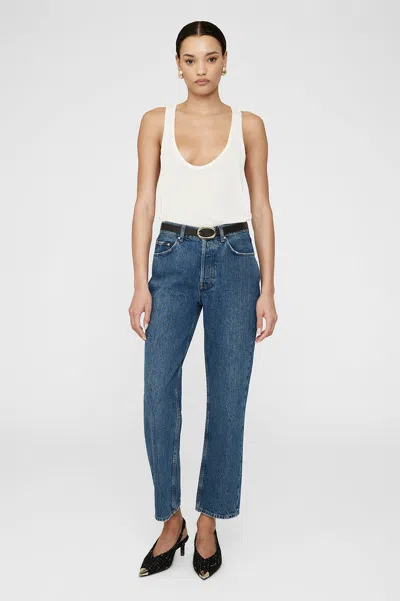 Anine Bing Benson Jean In Marine Blue