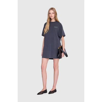 Anine Bing Beth Mini Dress In Gray