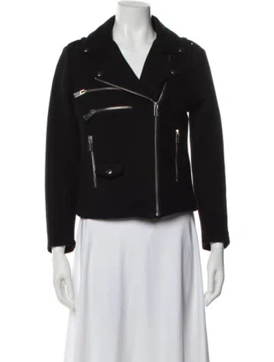 Pre-owned Anine Bing Biker Jacket In Black