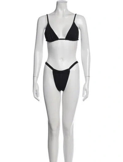 Pre-owned Anine Bing Bikini In Black