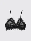 Anine Bing Stretch-lace Soft-cup Triangle Bra In Black