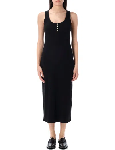 Anine Bing Alessia Tank Midi Dress In Black
