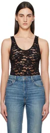 Anine Bing Black Alysha Bodysuit In Black