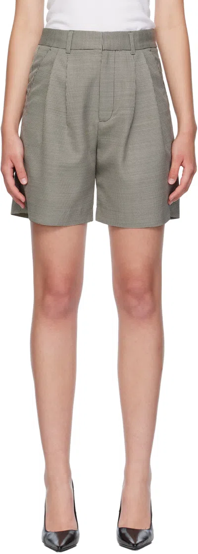 Anine Bing Black & White Carrie Shorts