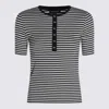 Anine Bing Alessia Striped Stretch-cotton T-shirt