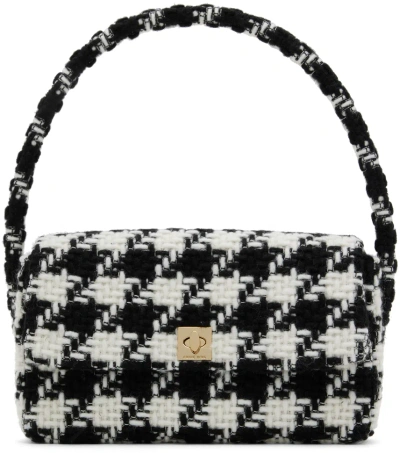 Anine Bing Black & White Nico Bag In Black/white