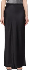 Anine Bing Bar Fluted Silk Skirt In Black