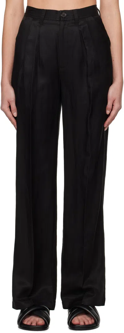 Anine Bing Black Carrie Trousers