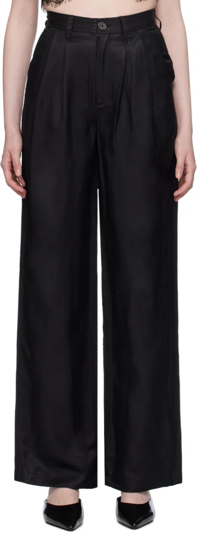 Anine Bing Black Carrie Trousers