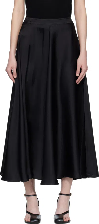 Anine Bing Black Christina Midi Skirt