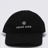 Anine Bing Black Cotton Jeremy Baseball Cap In Black