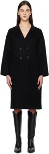 Anine Bing Black Dylan Coat In Black