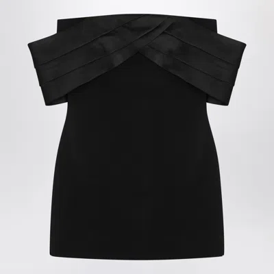 ANINE BING ANINE BING BLACK FLEUR MINI DRESS