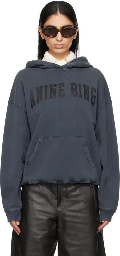 ANINE BING BLACK HARVEY HOODIE