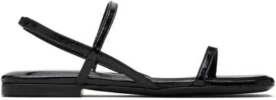 Anine Bing Black Hilda Flat Sandals