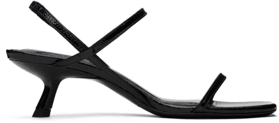 ANINE BING BLACK HILDA HEELED SANDALS