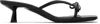 Anine Bing Black Jackie Heeled Sandals In Black
