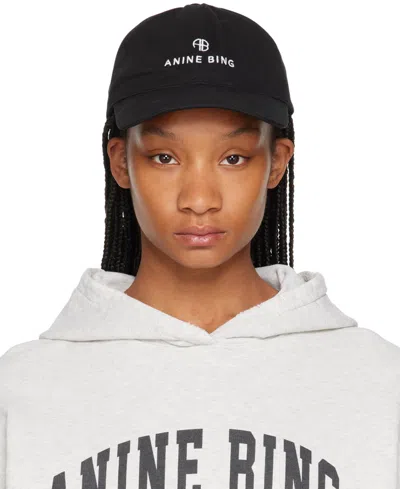 ANINE BING BLACK JEREMY BASEBALL CAP