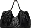 Anine Bing Womens Kate Leather Tote Bag Black In Black