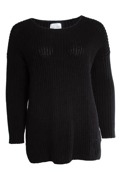 Anine Bing , Black Knitted Sweater