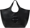 Anine Bing Lili Logo-embossed Leather Tote In Black