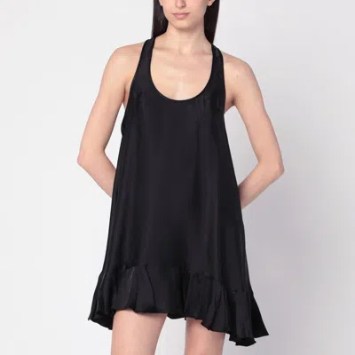 ANINE BING ANINE BING BLACK LILITH DRESS IN SILK BLEND